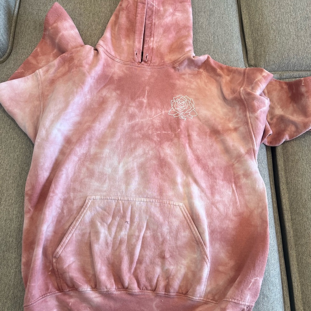 Obey Pink Tie-Dye Hoodie